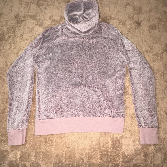 Z By Zella Womens Sherpa Cowl Neck Pullover Sweatshirt Lavender Medium M - Picture 8 of 9